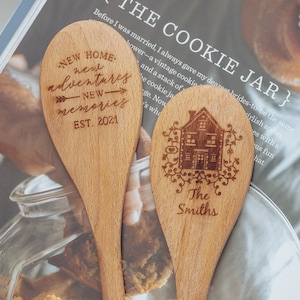 Personalized wooden spoon, New home gift, New apartment gift, House warming gift, New house gift,