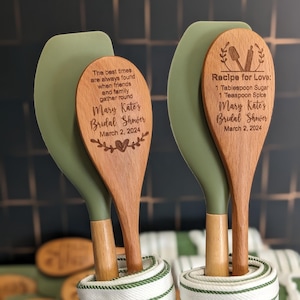 Personalized wooden spoon, Bridal shower favors, Wedding favors for guests in bulk, Rehearsal dinner favors,