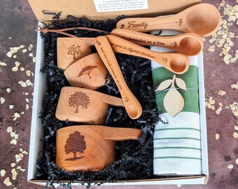 Mothers Day gift box, Measuring cups and spoons, Mothers day gift from daughter, Baking gifts,