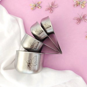 Measuring cups, Butterfly, 60th birthday gifts for women, Baking gifts,