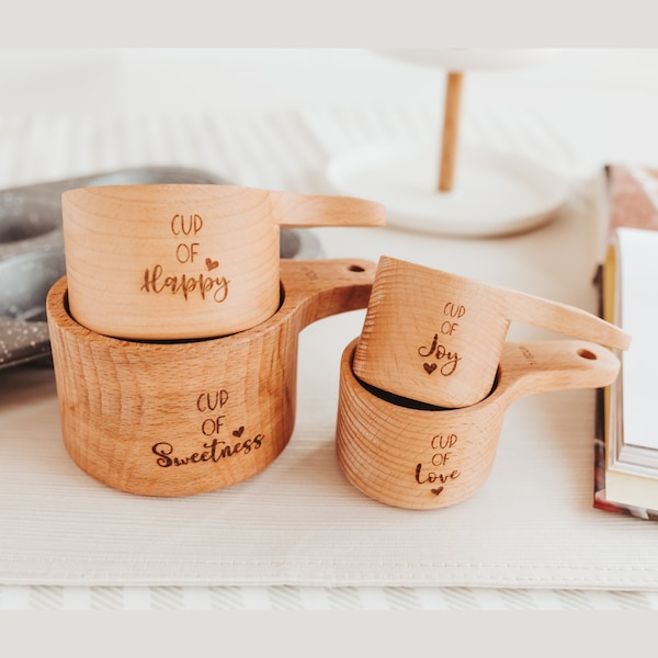 Measuring cups and spoons, Mother of the bride gift from daughter, Personalized baking gifts,