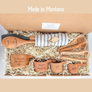 Caja de regalo personalizada para compromiso, regalo para despedida de soltera para la novia, set de regalo para hornear,