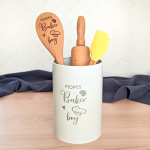 Wooden kitchen toys, Kids rolling pin, Personalized spatula, Gift for grandson, Granddaughter gift,
