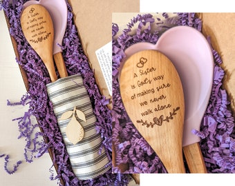 Sister gift box, Mothers day gift for sister, Baking gifts, Mixing spoon, Silicone spatula,