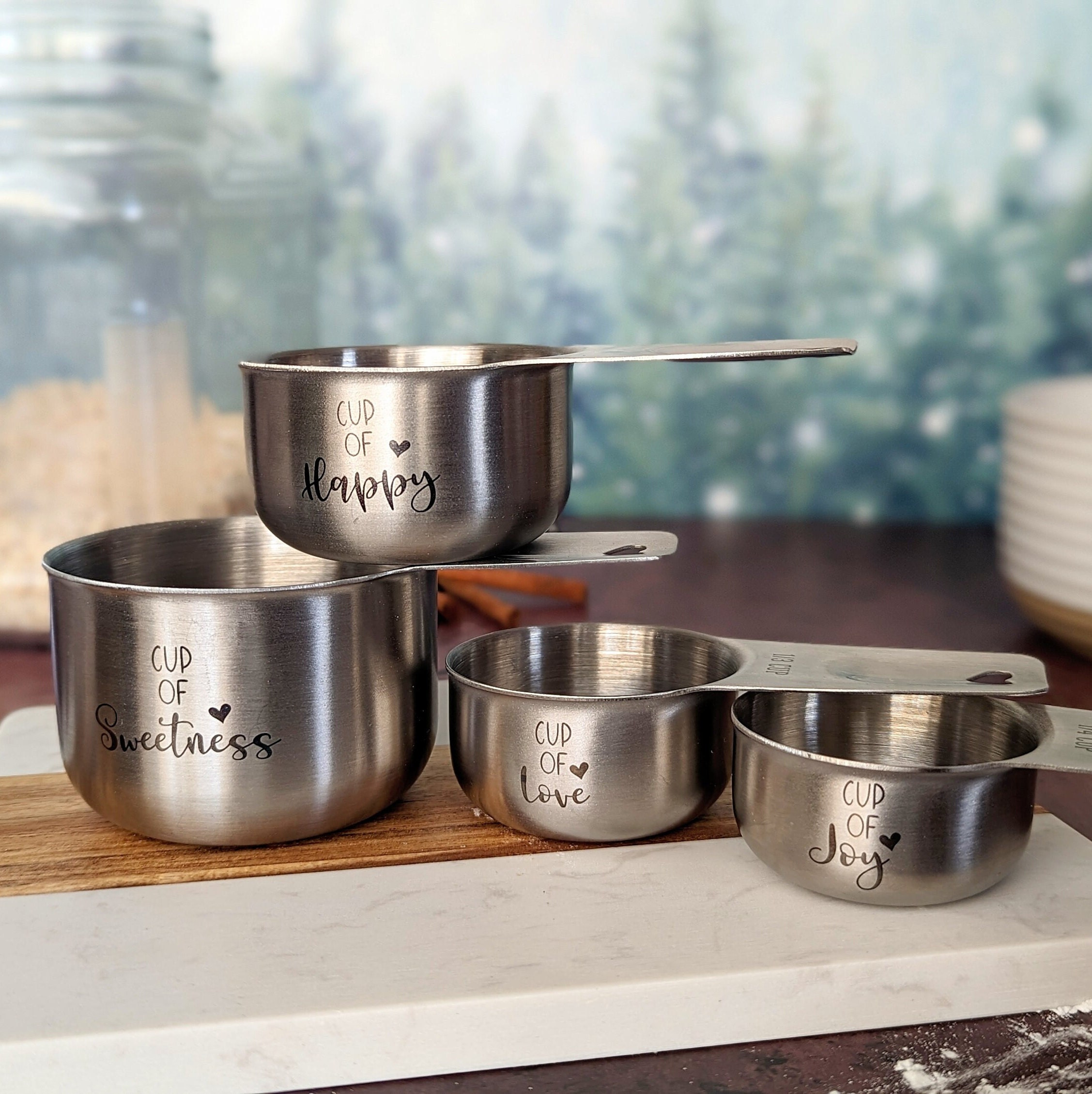 Stainless Steel Magnetic Measuring Cups – Apothecary Gift Shop