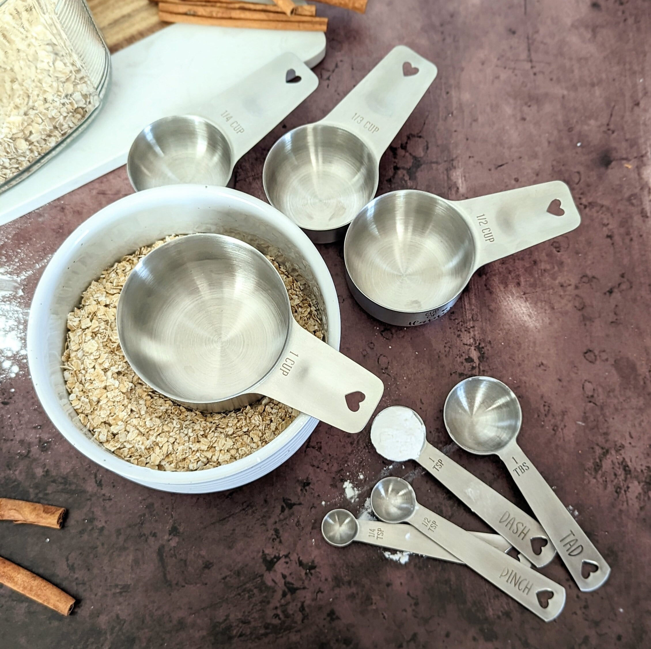 Measuring Cups, Stainless Steel Spoons, Baking Gifts, Wildflower, Gift for  Best Friend Female, 