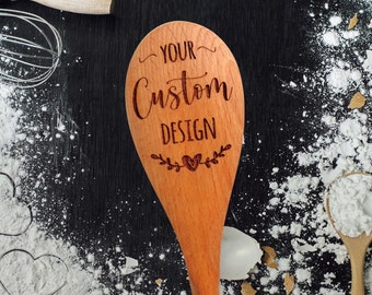 Engraved wooden spoon, Real estate marketing, Corporate gifts with logo, Client gifts,