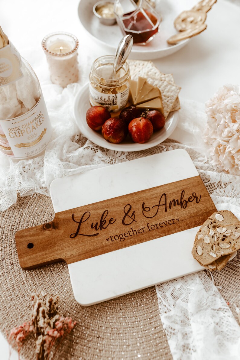 Marble Cutting Board Marble Cheese Board Wood Serving Board Etsy