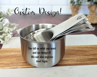 Custom measuring cups, Realtor closing gift, Housewarming gift, New home gift, Real estate closing gifts,