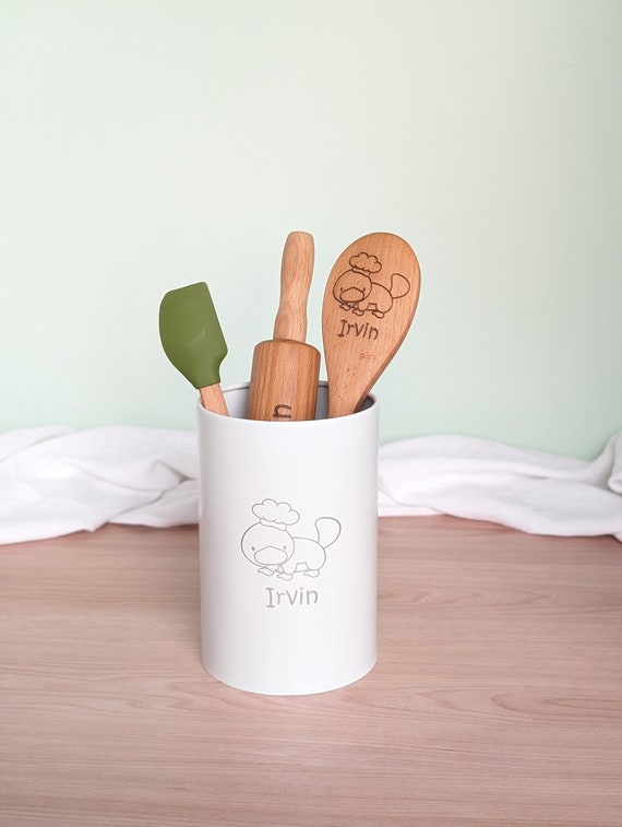 Baking Gifts for Kids, Engraved Rolling Pin, Wooden Kitchen Toys, Toddler  Toys, Platypus, 