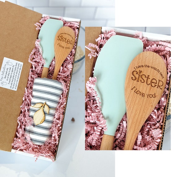 Wooden Cooking Spatula, Silicone Spatula, Wooden Utensils, Baking Gifts,  Bridal Shower Gift, 