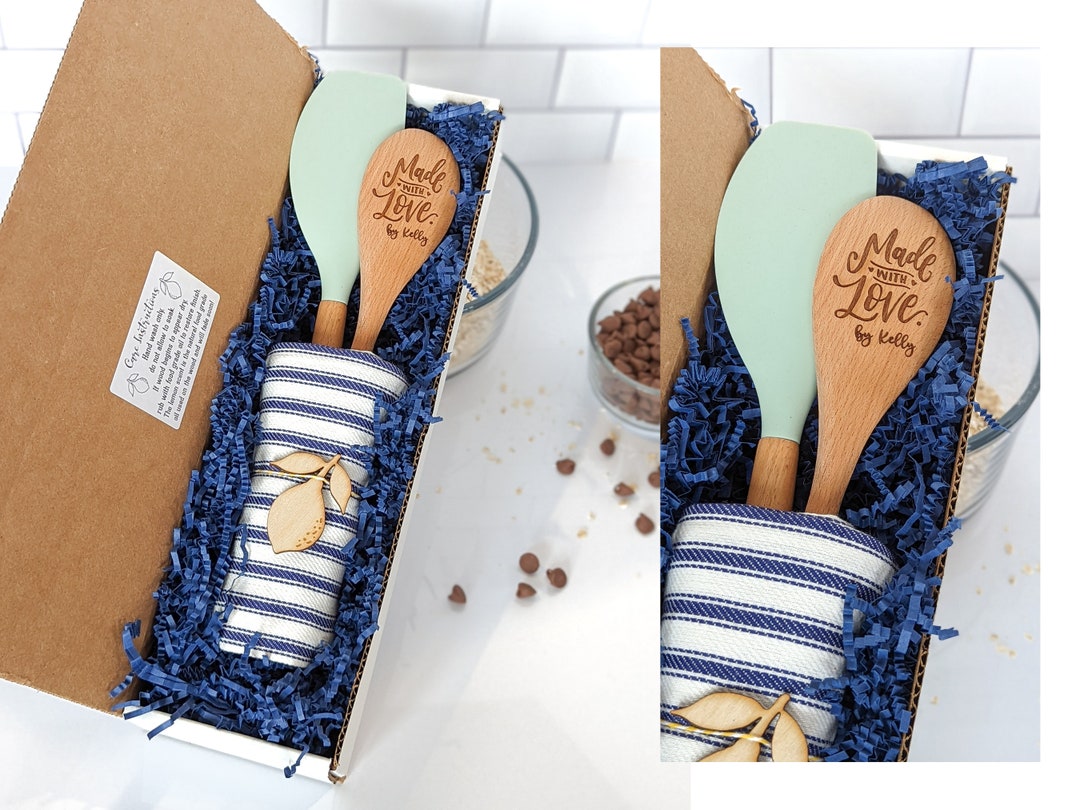 Baking Gift Box Personalized Wooden Spoon Wooden Cooking Etsy