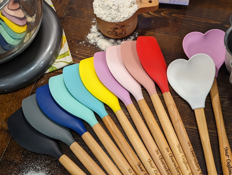 Personalized spatula, Silicone spatula, Baking gifts, Best friend gifts long distance, image 7