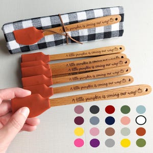Unique baby shower favors, Fall baby shower favors, Mini spatula,