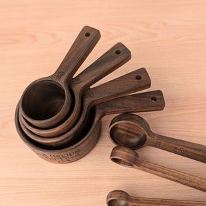 Personalized Measuring cups set: Wedding gift box for couple, Bridal shower gift basket image 9