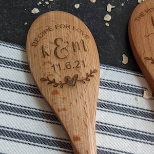 Personalized wooden spoon, Baking gifts, Cooking gifts, Bridal shower gift, Unique wedding gift for couple, Housewarming gift, image 9