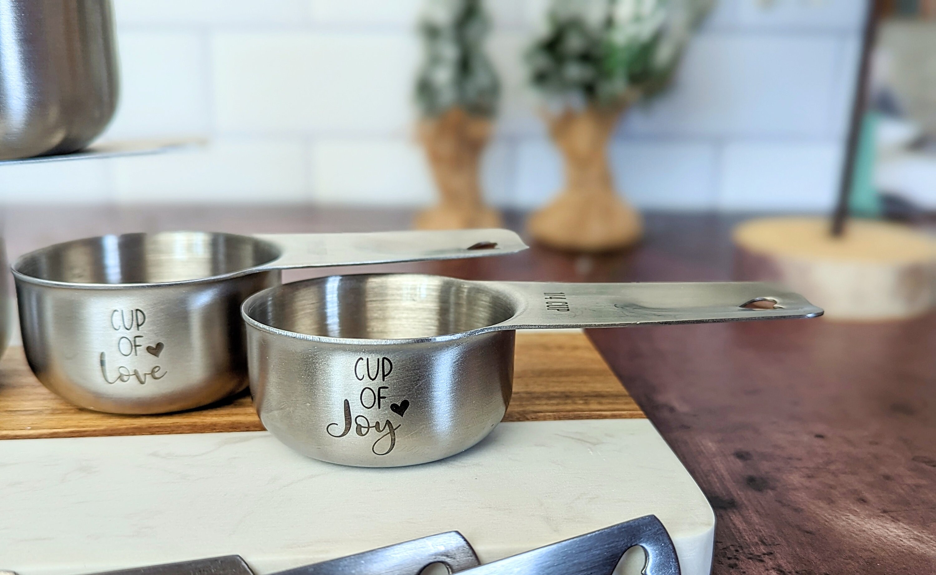 Metal Measuring Cups, Stainless Steel Measuring Spoons, Baking Gifts,  Teacher Christmas Gifts, Teacher Appreciations, 