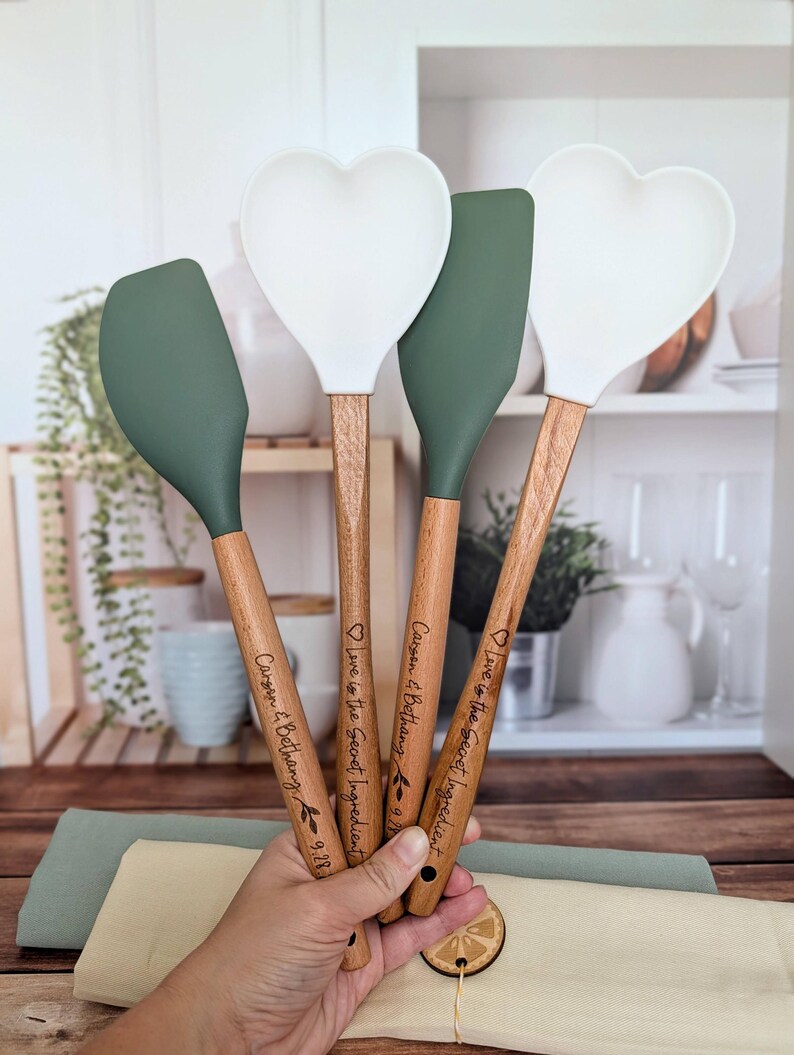 Espátula grabada: regalo de cumpleaños para panaderos, regalo único para anfitrionas, imagen 18