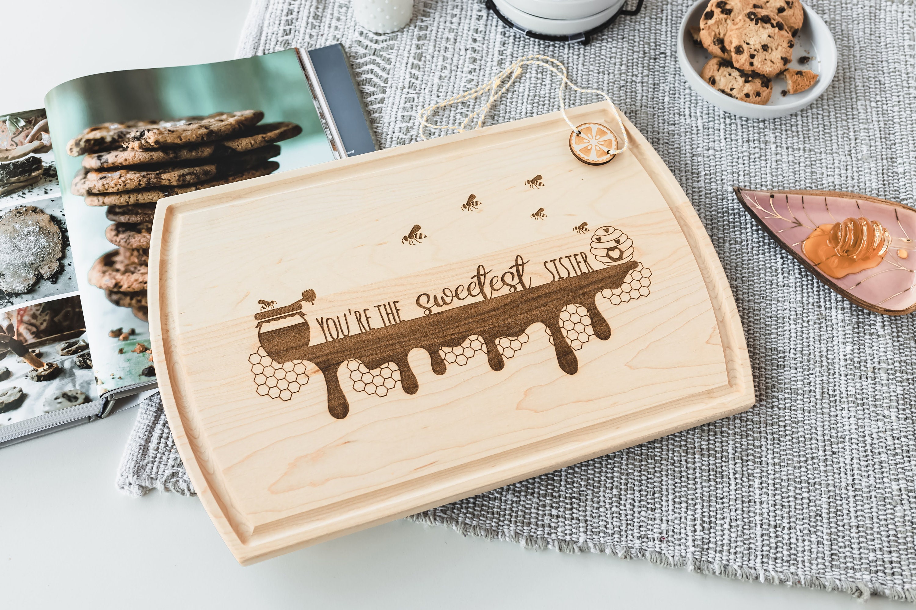 Custom charcuterie board Engraved cutting board Bee gifts Etsy