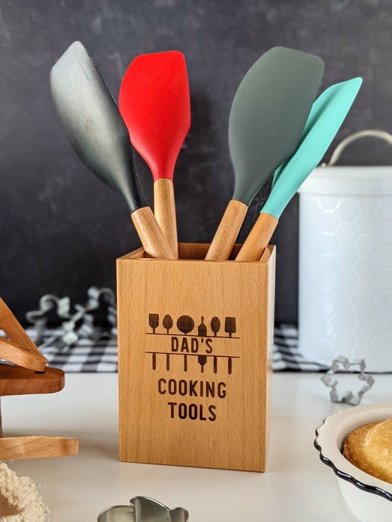 Personalized Utensil Holder Utensil Caddy Cooking Gifts Etsy