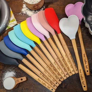 Personalized spatula, Silicone spatula, Baking gifts, Best friend gifts long distance, image 8