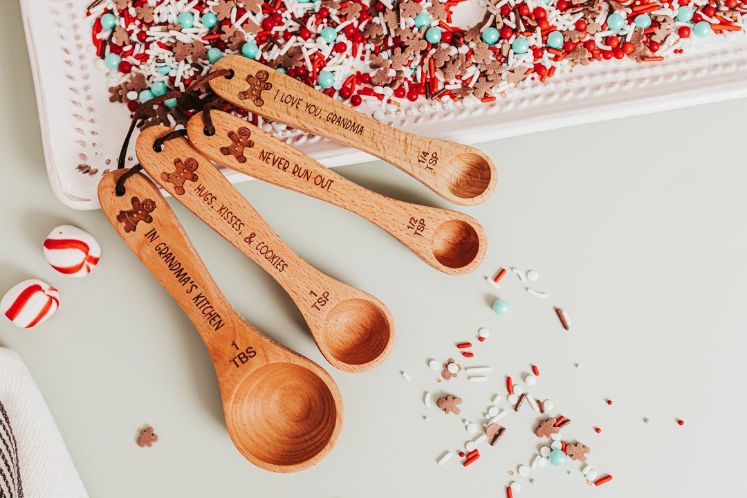Wooden Measuring Spoons Measuring Cups Baking Gifts Grandma Etsy