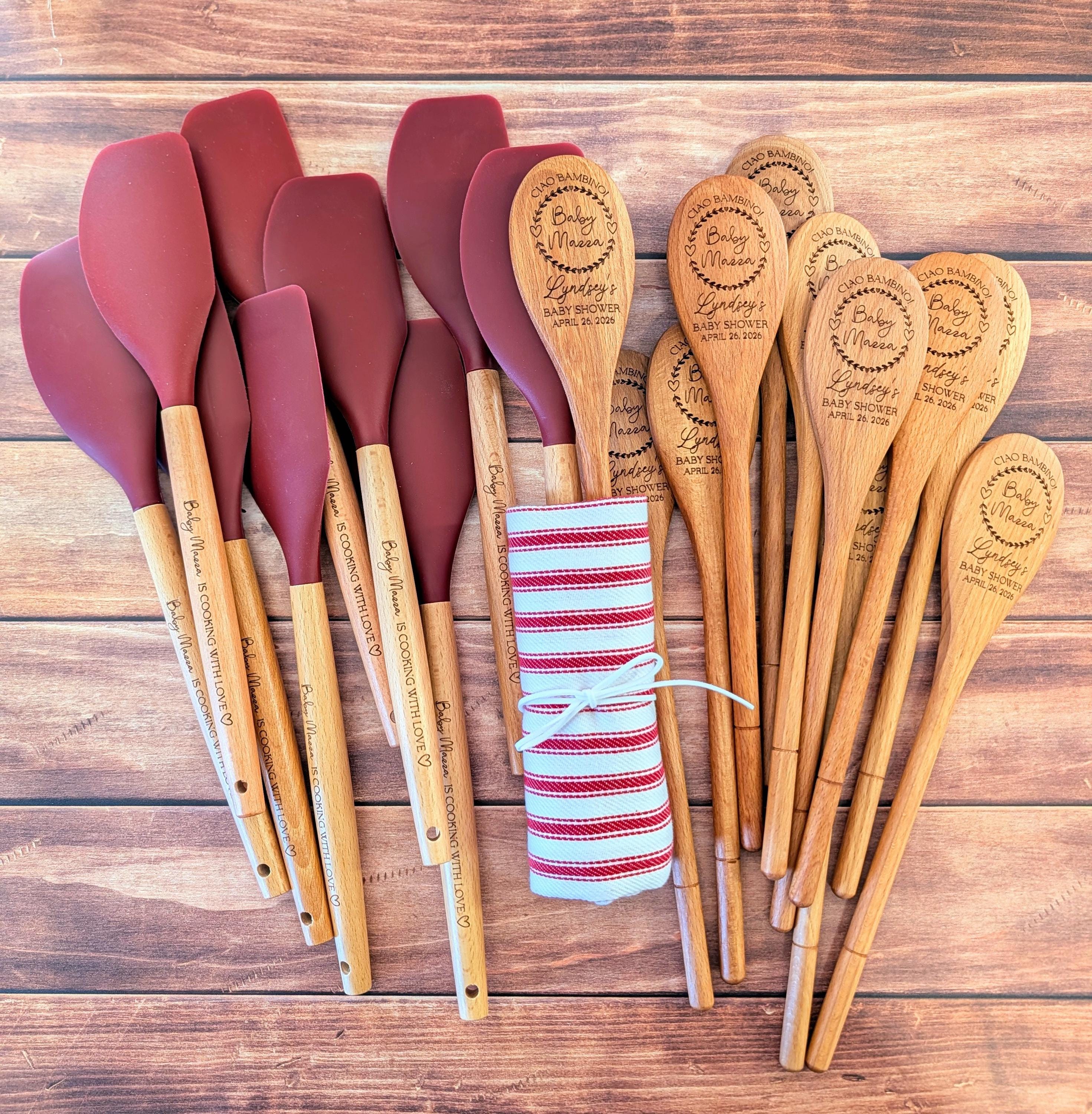 Personalized Wooden Spoon Baby Shower Favors, Mexican Party Favors ...