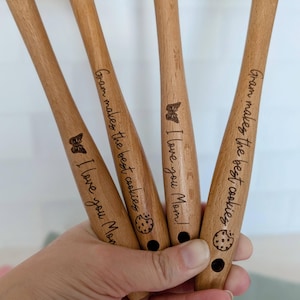 Espátula grabada: regalo de cumpleaños para panaderos, regalo único para anfitrionas, imagen 13