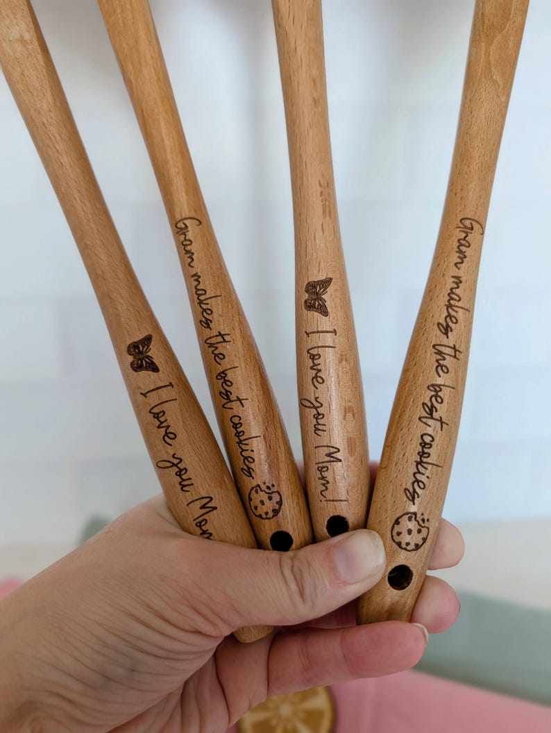 Espátula grabada: regalo de cumpleaños para panaderos, regalo único para anfitrionas, imagen 13