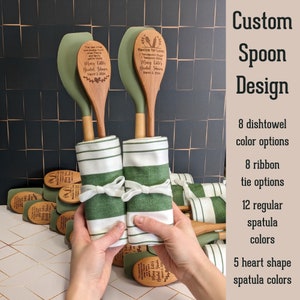 Bridal shower favors, Wedding favors for guests in bulk, Unique wedding favors, Bulk wooden spoons, Personalized spatula,