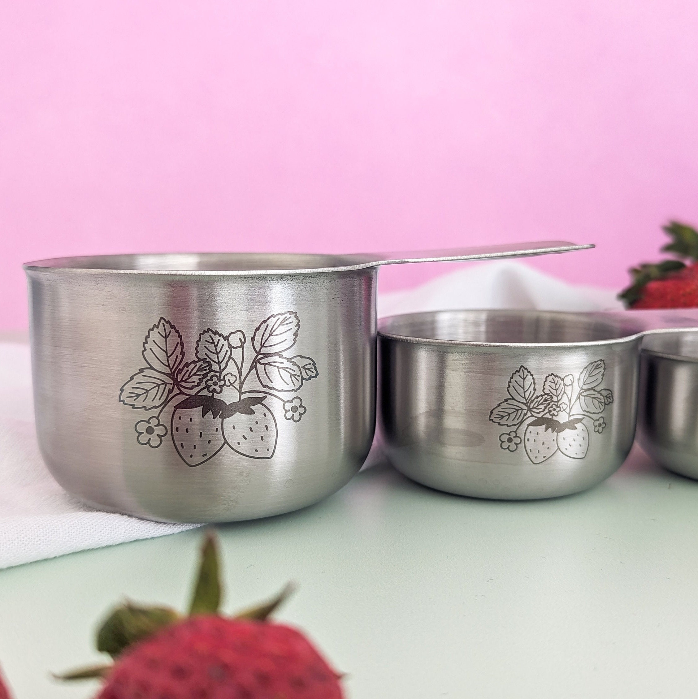 Measuring Cups, Strawberry, 80th Birthday Gift for Women, Grandma