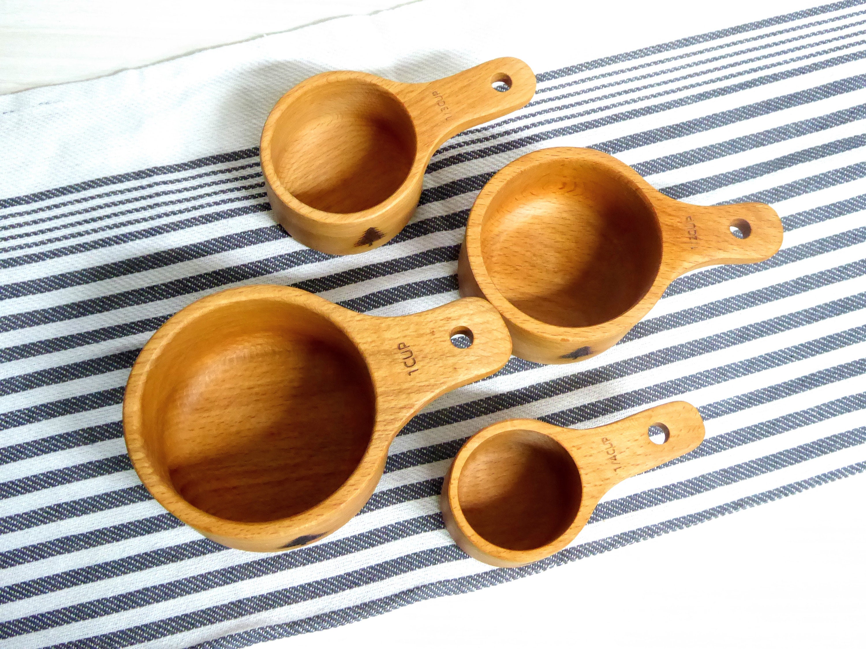 Wooden measuring cups Measuring spoons Baking gifts Sister Etsy