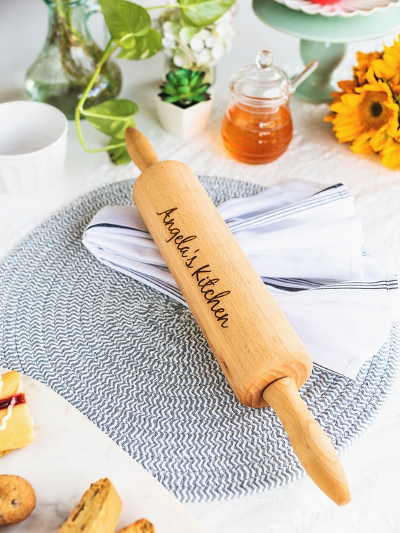 Wooden Kitchen Toys, Personalized Spatula, Kids Rolling Pin, Baking Gifts,  Rainbow, Niece Gift From Aunt, Granddaughter Gift, 