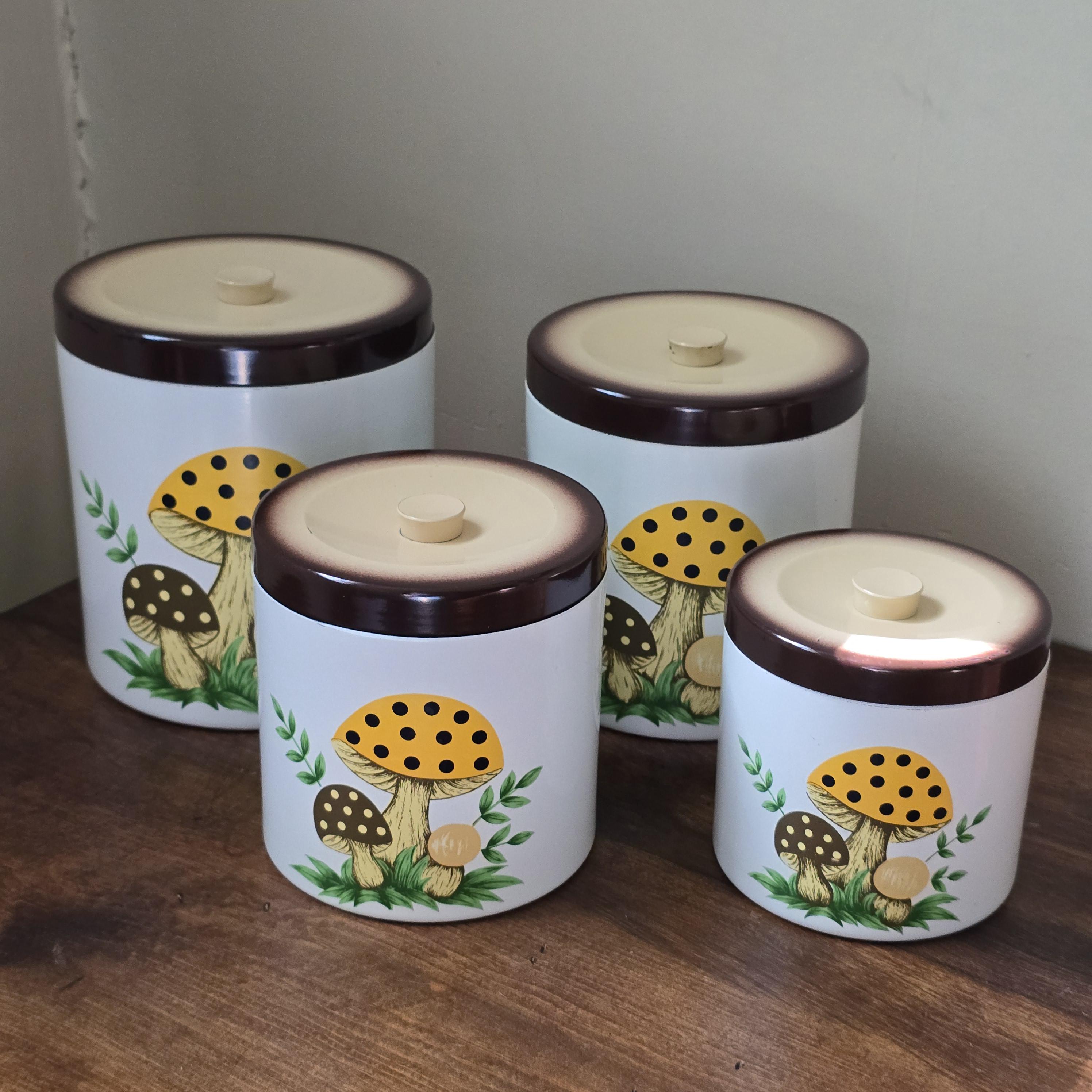 Sears Roebuck Mushroom Canisters - Etsy