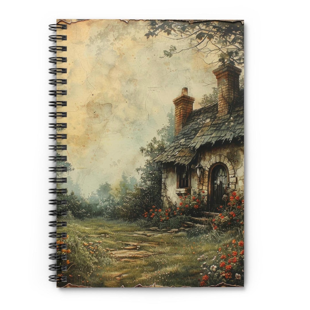 Forest Cottage Journal Dark Academia Cottagecore Notebook - Etsy