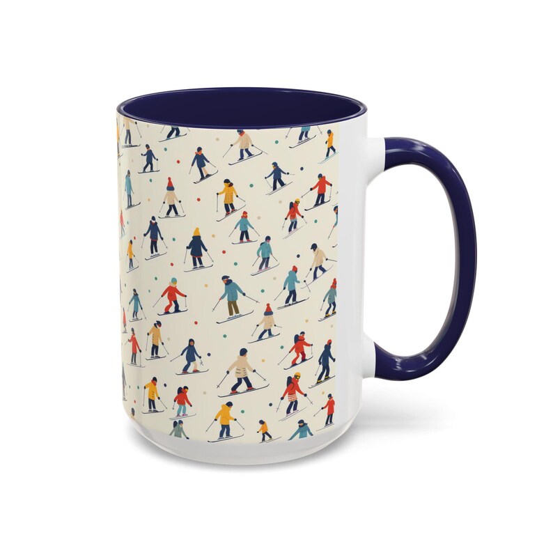 Berg Ski fahren Kaffeebecher Winter Sport Geschenk Tasse Bild 3
