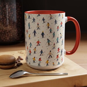 Berg Ski fahren Kaffeebecher Winter Sport Geschenk Tasse Bild 8