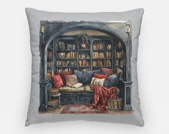 Gothic Buch Nook Kissenbezug Gemütliche Academia Leser Geschenk