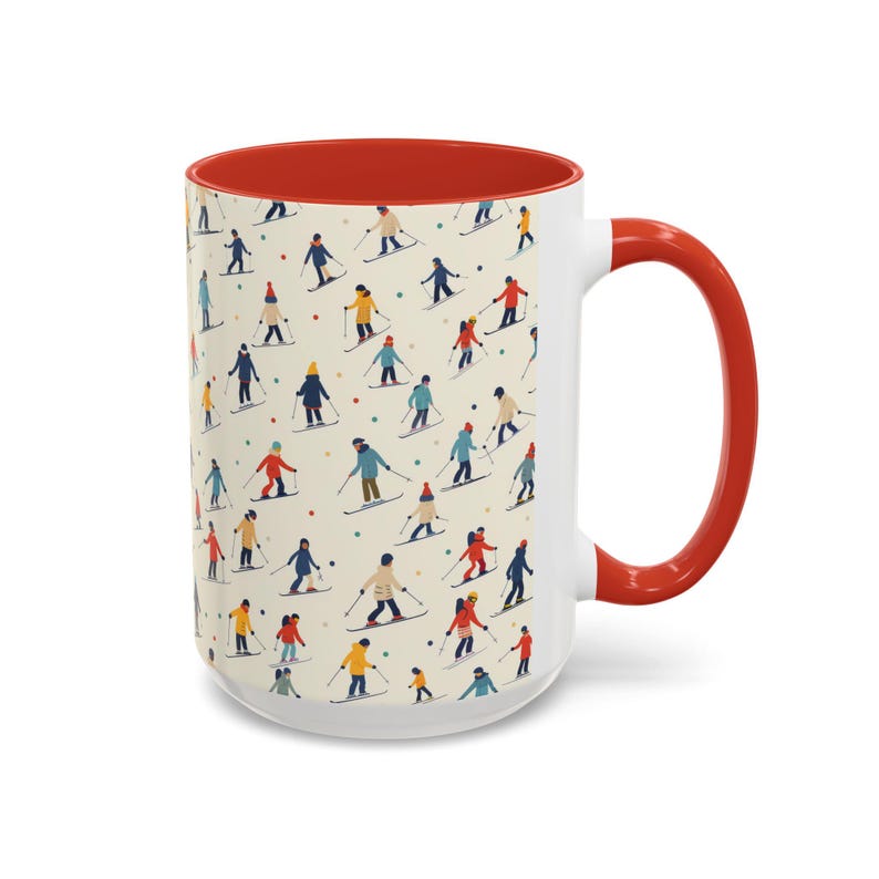 Berg Ski fahren Kaffeebecher Winter Sport Geschenk Tasse Bild 6