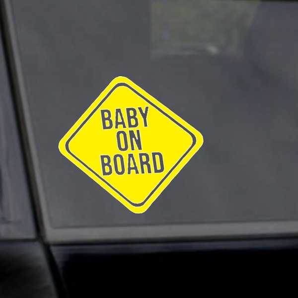 Baby on Board Sign Decal, Baby on Board Sticker, Custom Baby Shower Gift, New Mom Gift, Baby on Board car Decal, Custom New Dad Gift