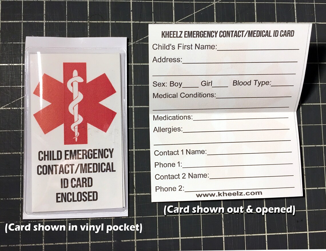 Emergency Car Seat Sticker Baby Seat ID Sticker Car Seat ID | Etsy