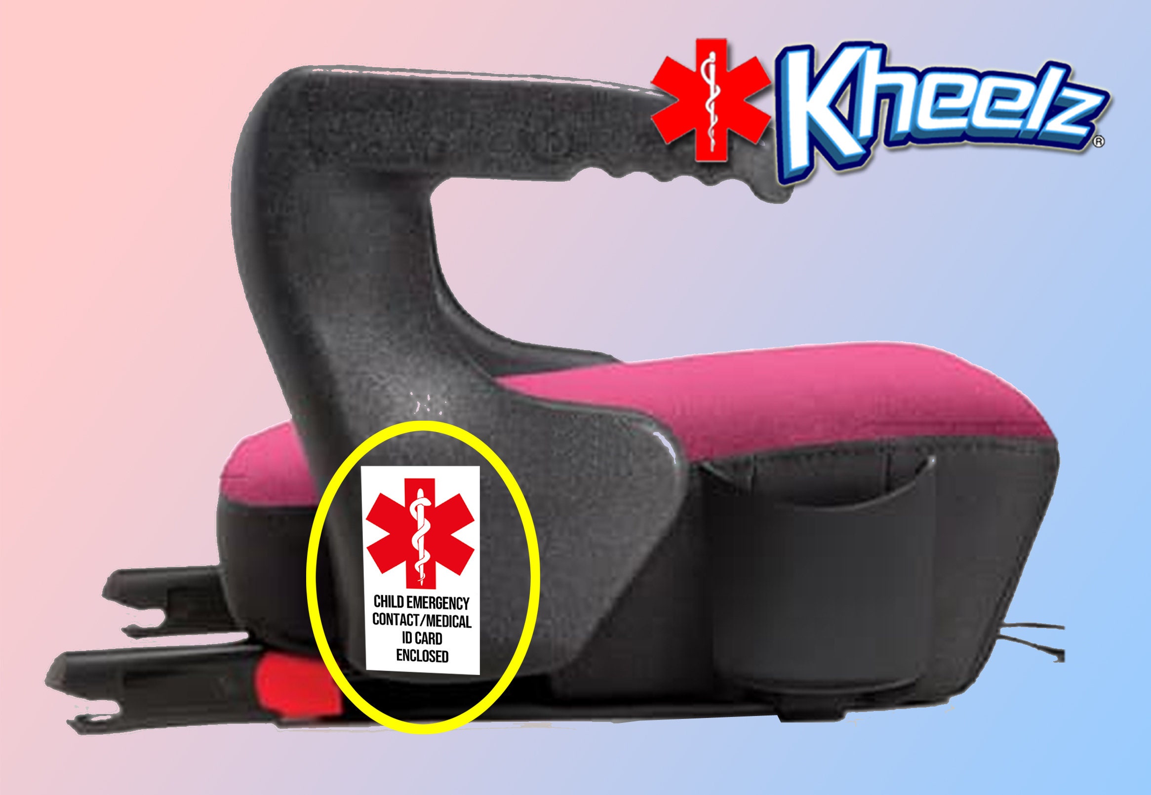 Emergency Car Seat Sticker Baby Seat ID Sticker Car Seat ID Etsy