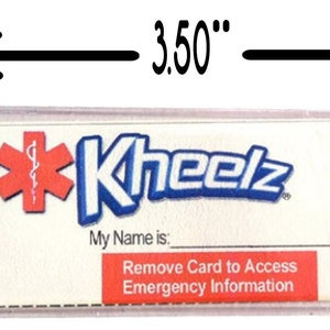 Medical Alert In Case of Emergency Wallet ICE Card Medical Alert ID Card Medical Sticker Medical Card Diabetic Food Allergy ID Card in Purse image 5