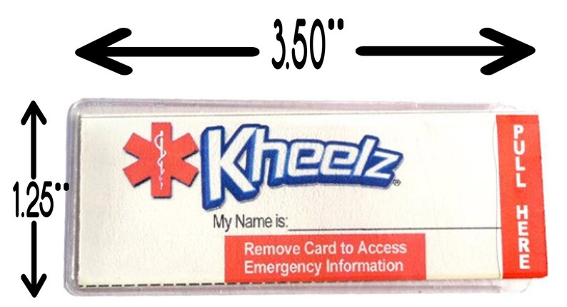Medical Alert In Case of Emergency Wallet ICE Card Medical Alert ID Card Medical Sticker Medical Card Diabetic Food Allergy ID Card in Purse image 5