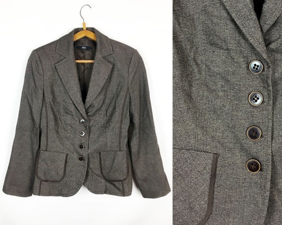 Woolen Jacket Size M. Wool Brown Jacket Spring Jac