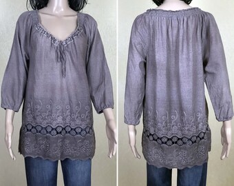 Embroidered Tunic - Etsy