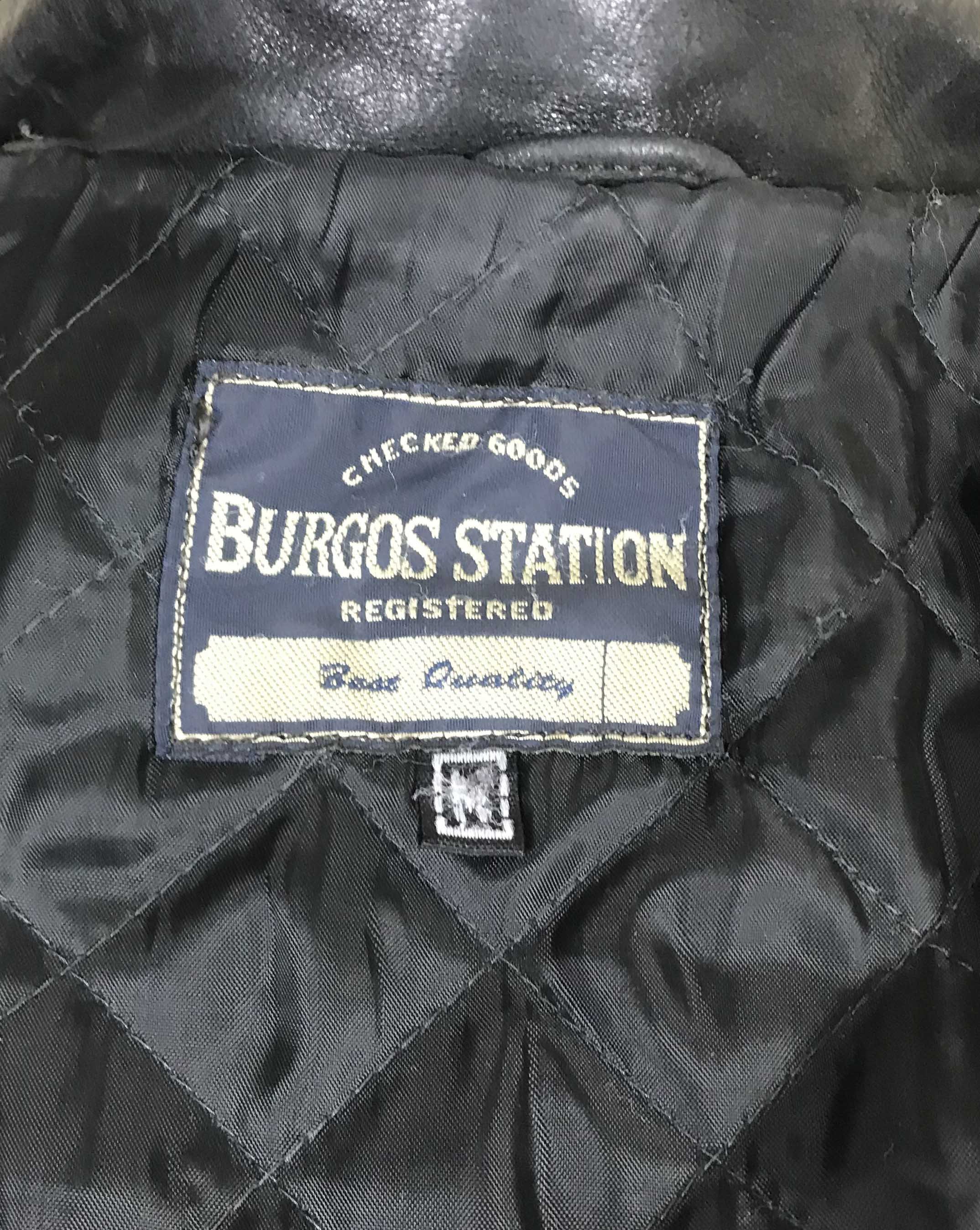Men's Genuine Leather Jacket by BURGOS STATION Black | Etsy