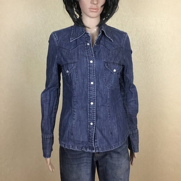 Womens Denim Shirt Etsy