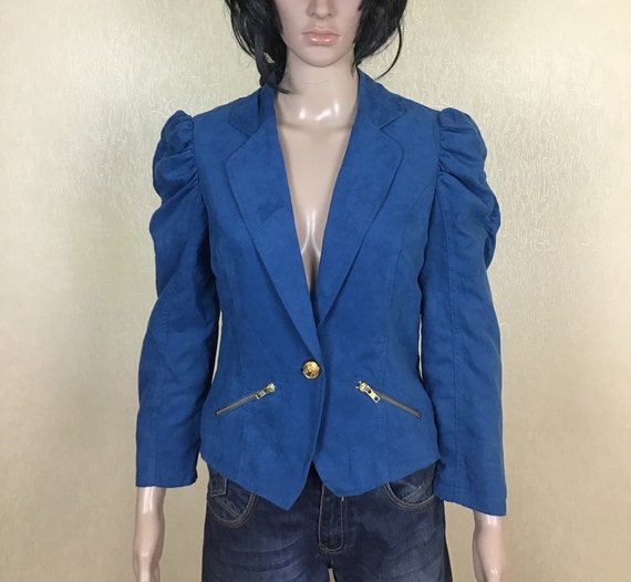 Cropped Sleeve Flashlight Blazer, 90s Vintage, Siz