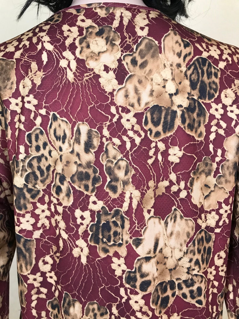 Size M Floral Crew Neck Blouse by FINN KARELIA Vintage 90s